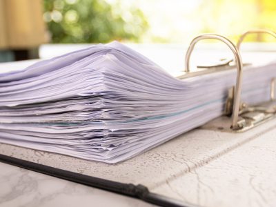 Segregator z dokumentami do zniszczenia - Głogów